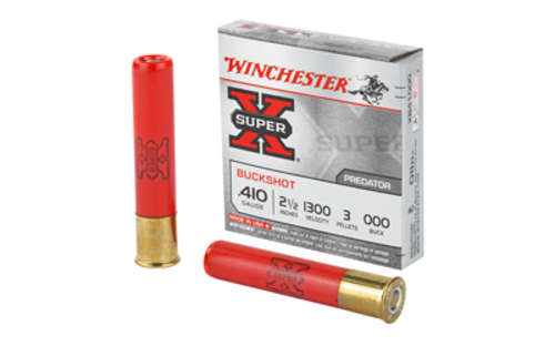 Ammunition Winchester Ammunition Super X 410Bore WIN SPRX 410GA 2.5"000BK 3PLT 5/250